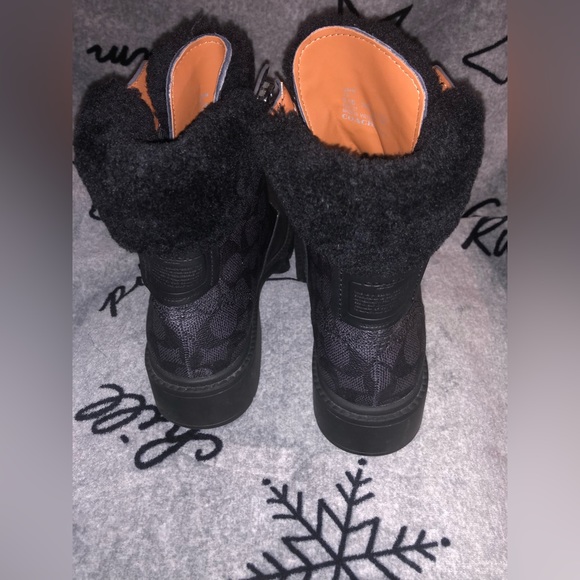 Coach Lorimer Signature Booties- Black/Charcoal Size 8.5B - Picture 4 of 7